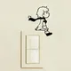 2pcs Prince Wall Switch Vinyl Sticker For Kids Boy Room Wall Decoration - Light Switch Decals Prince