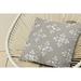 Sevita Hand-Woven Beige/Ivory Floral Linen Throw Pillow, 20" x 20".