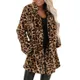 Autumn Leopard Faux Fur Coat Women Long Winter Coat Woman Warm Ladies Fur Jacket Female Plush Teddy