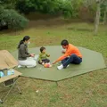 4.1x4.1m Camping Mat Large Hexagon Octagon Waterproof Ground Sheet Footprint Picnic Mat Big Tarp