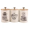 3 Pcs Storage Tank Durable Coffee Jar Candy Jars Lids Tea Ceramic Canister Sugar Container