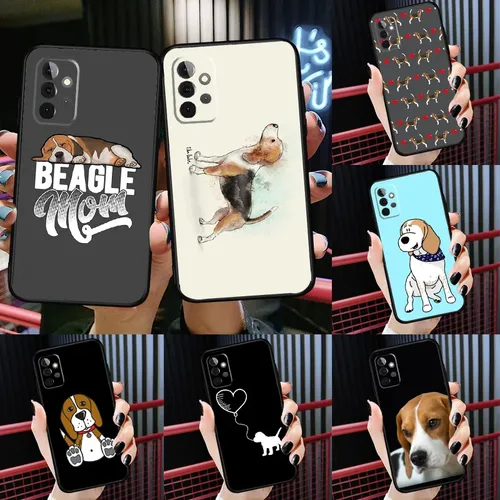 Beagle Hunde tasche für Samsung Galaxy A54 A34 A24 A14 A73 A53 A33 A23 A13 A52 A32 A22 A12 A51 A71