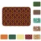 Orange Shining Looped Hexagons Overlook Hotel Carpet Front Door Floor Entrance Mat Geometric Kitchen