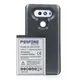 Perfine Batterie Für LG V20 BL-44E1F 8200mAh Li-Polymer Verlängerte Batterie mit Schwarz TPU