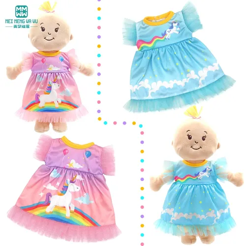 Neue spielzeug Puppe kleidung Mode Cartoon kleid jacke für 30-40cm Baby Nenuco Nancy Puppe zubehör