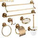 . Solid Brass Bathroom Accessories Set Robe hook Paper Holder Towel Bar Soap Basket Bathroom Fitting