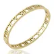 Delicate Hollow Roman Numeral Bracelets & Bangles Titanium Steel Bangle Fine Jewelry For Women