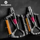ROCKBROS Bicycle Pedals Alloy Bearings Cycling Pedals Platform Bike Flat Pedal Pedals Reflective