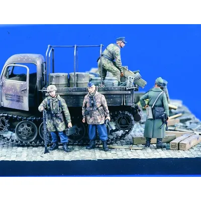 1/35 modell kit harz kit Fallschirmjager MG Team 195