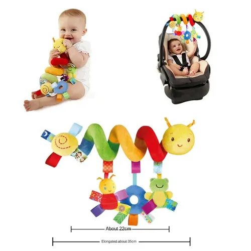 Babybett hängen Rasseln Spielzeug Autos itz Spielzeug weiche Handys Kinderwagen Krippe Spiral