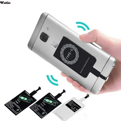 Unterstützung Qi Drahtlose Ladegerät Empfänger Adapter für iPhone Samsung Galaxy xiaomi redmi