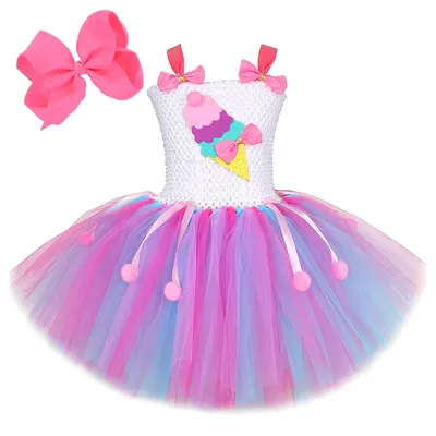 Mädchen Süßigkeiten Eis Geburtstag Kostüme für Kinder Baby Kuchen Smash Party Tutu Kleid Image