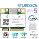 Dualband Mini PCIE RTL8822ce 1200 MBit/s WLAN-Karte Bluetooth 5 0 WLAN-Adapter 802.11AC WLAN-Dongle