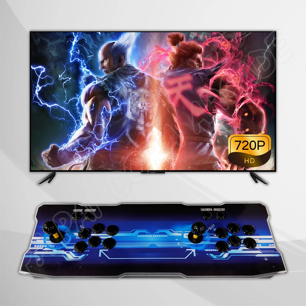 3D WIFI für Pandora Saga EX2 Box 10888 in 1 Retro Arcade Spielkonsole Schrank Bartop 8-Wege-Joysticks Drucktasten Image