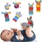 Cartoon Plüsch Socken Handgelenk Strap Rasseln Baby Spielzeug 0-12 Monate Neugeborenes kind Kinder