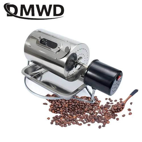DMWD 110V/220V Kaffee Bohnen Röster Edelstahl Cafe Bean Rösten Maschine Backen Braten Erdnuss Korn