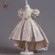 Yoliyolei Vintage elegante Party kleider für Hochzeiten Mädchen Prinzessin Zeremonie lange Kinder