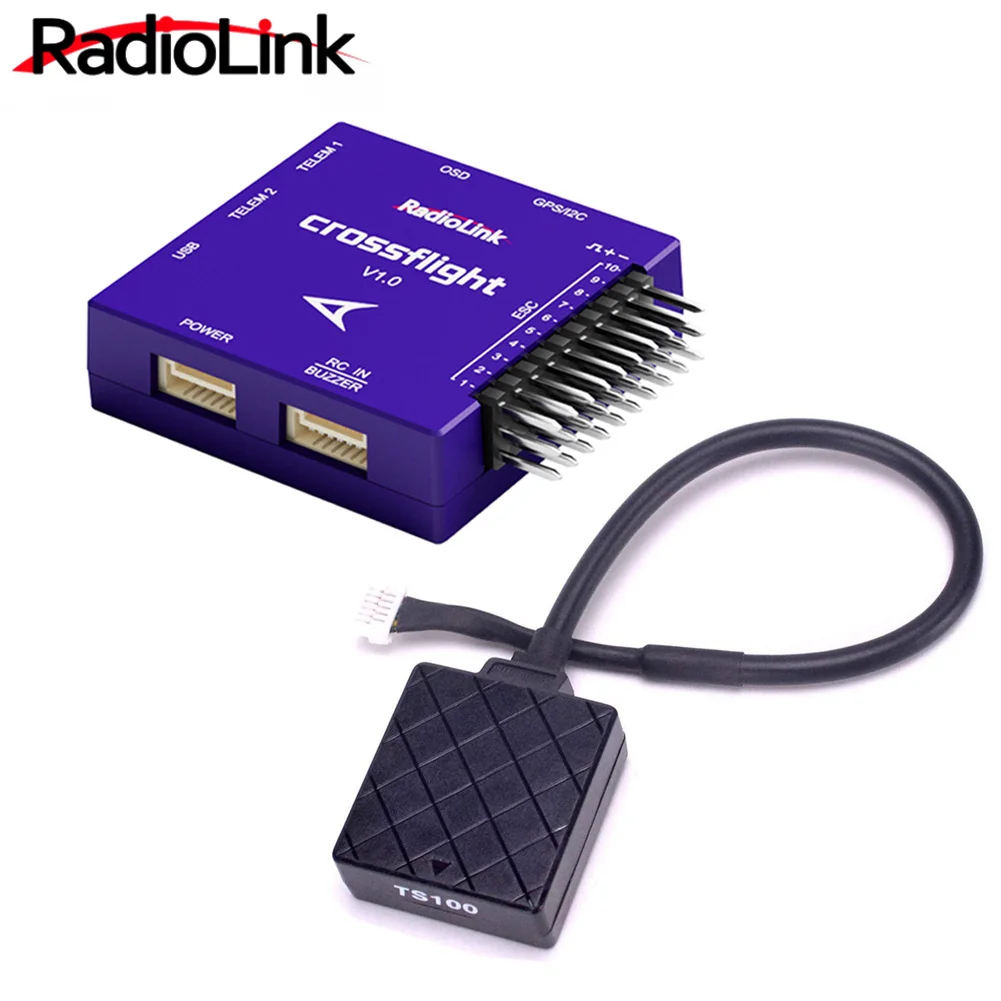 Radiolink Crossflight Flight Controller mit Mini M8N GPS 10 PWM-Kanälen für Drohne, Hubschrauber, Flugzeug, Hubschrauber, Auto, Boot
