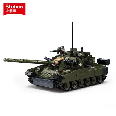 798PCS T-80BVMS Kampfpanzer Modell Bausteine Armee MBT Militär DIY Pädagogisches Spielzeug für Kinder Kreative Weihnachten Geschenk Image
