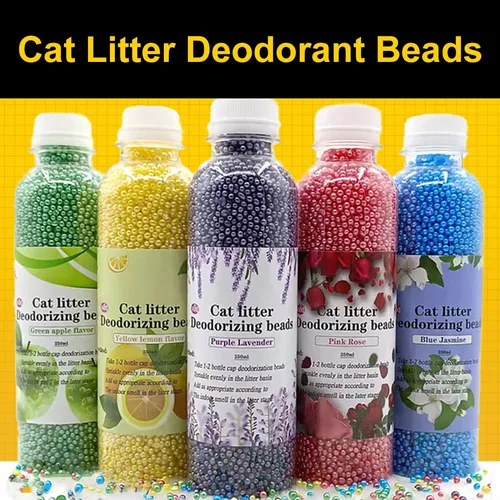 250ml Katzenstreu Deodorant Perlen für Kätzchen Toilette Artefakt Haustier Geruch Aktivkohle