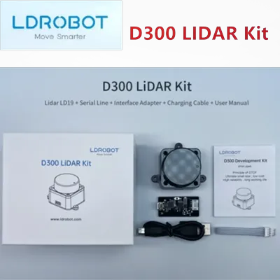 Ldrobot ld06 ld19 ld14 ld14p laser radar lidar d200 kit d300 kit bereichs messung innen und außen Image