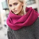 Winters chal Frauen Unendlichkeit gestrickt Schal Kreis Hals Schal Frauen Super Chunky Loop solide