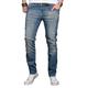 Slim-fit-Jeans ALESSANDRO SALVARINI "ASLuca" Gr. W38 L34, Länge 34, blau (as041) Herren Jeans Slim Fit