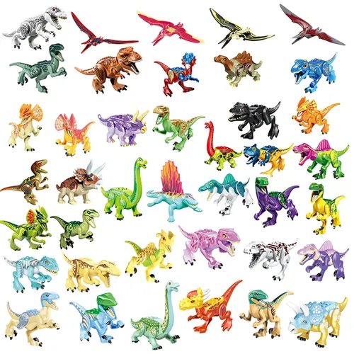 Jurassic Dinosaurier Tyrannosaurus Rex Dinosaurier Action-figuren Welt Park Ziegel Spielzeug