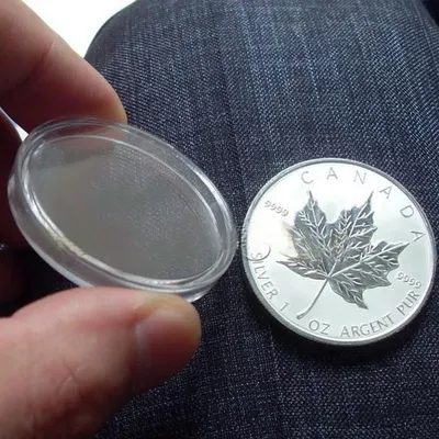 10 teile/los Transparent Kunststoff Münze Halter Münze Sammeln Box Fall für Münzen Lagerung Kapseln