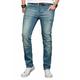 Slim-fit-Jeans ALESSANDRO SALVARINI "ASLuca" Gr. W31 L34, Länge 34, blau (as043) Herren Jeans Slim Fit