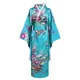 Onesize Weiblichen Japanischen Kimono Bademantel Kleid V-ausschnitt Satin Abend Party Abendkleid