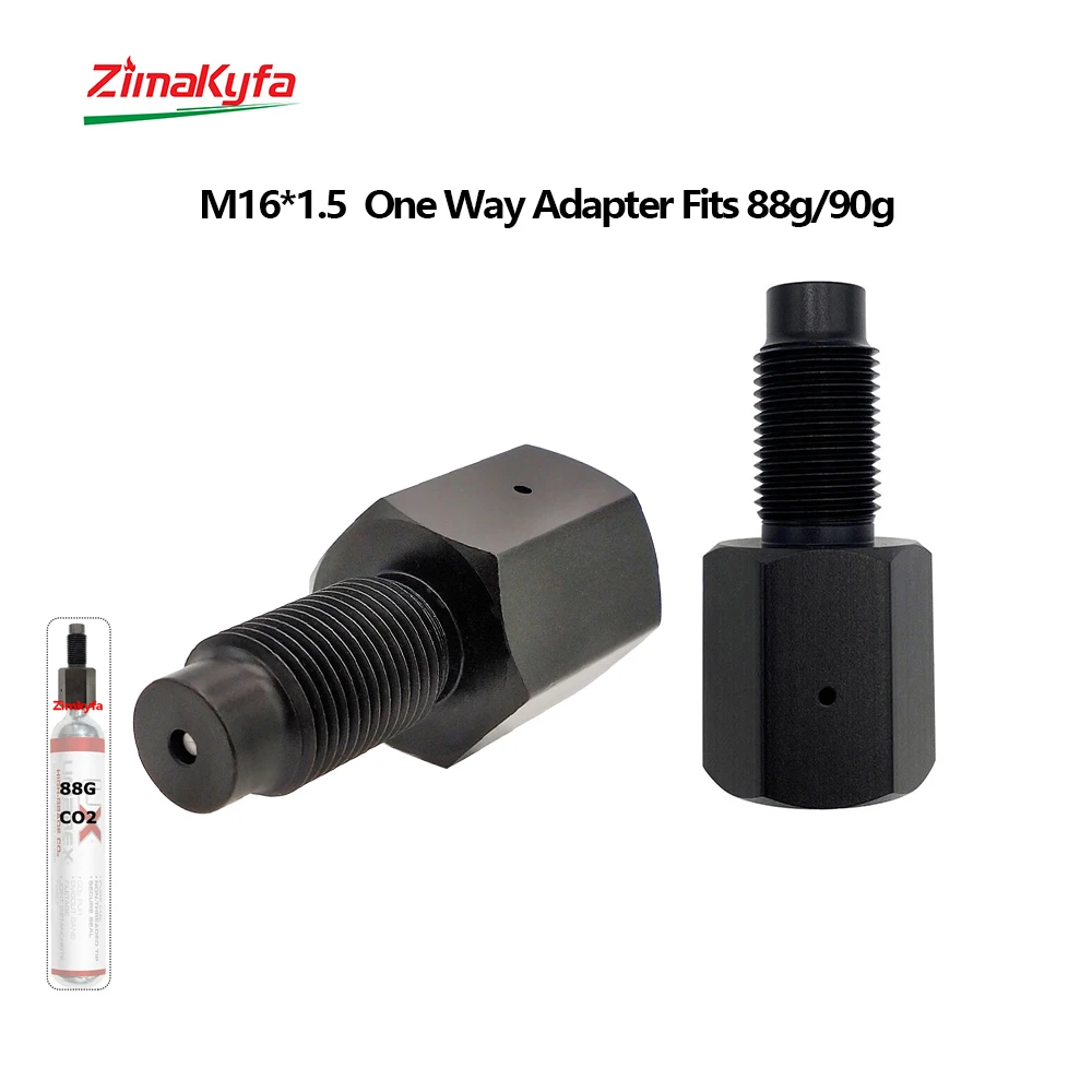 M16x1,5 Gewinde One Way Adapter für AirJavelin/Fusion 2,SIG SAUER MPX / MCX,Umarex 88Gram 90G CO2 Saver Adapter Image