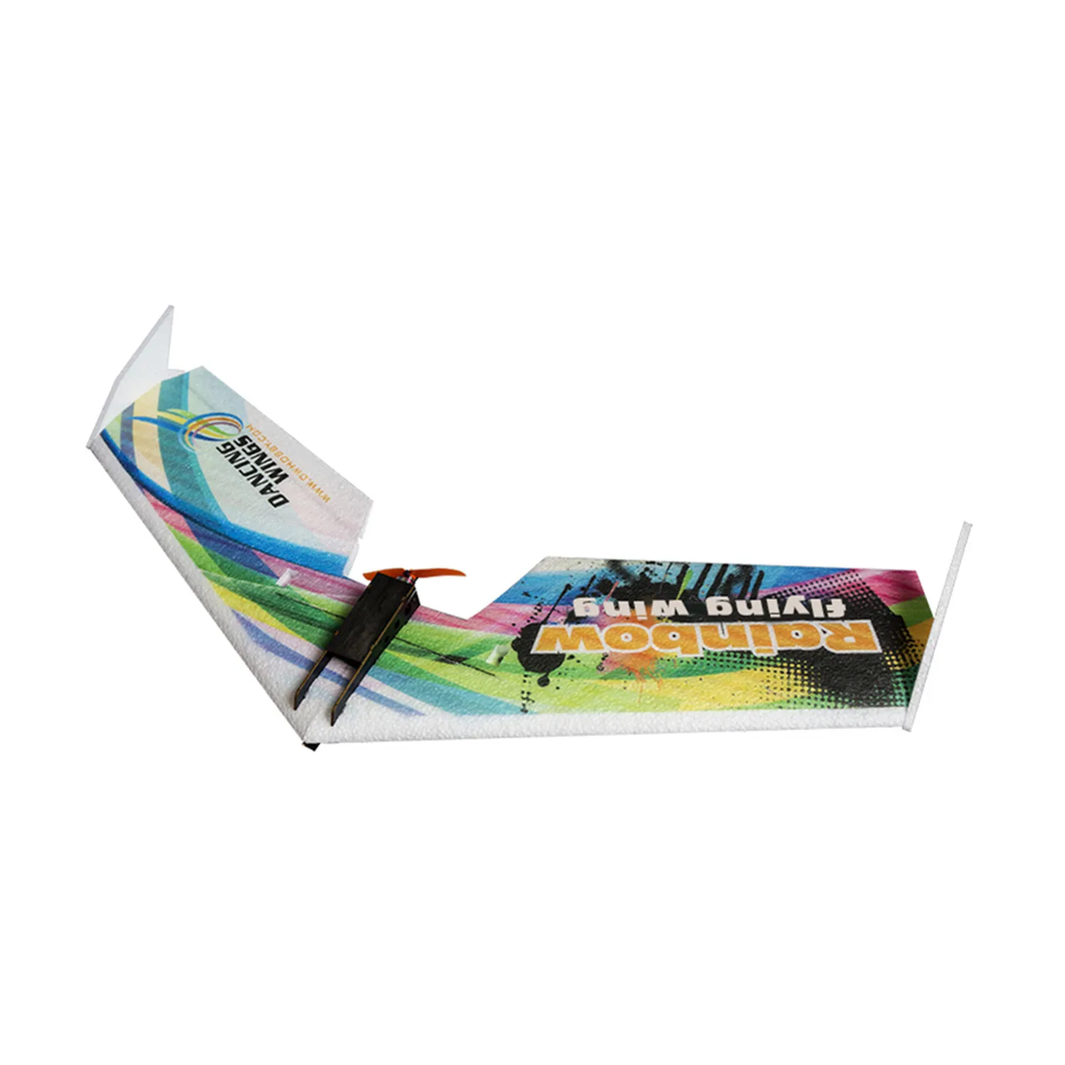 RC Flugzeug EPP Flugzeug Modell DW HOBBY Rainbow Fly Wing 800mm Spannweite Tail Push-Version RC Flugzeug Kit