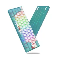 Womier wk61 coral sea mechanische tastaturen hot-swap tastatur ultra kompakte rgb gamer tastatur