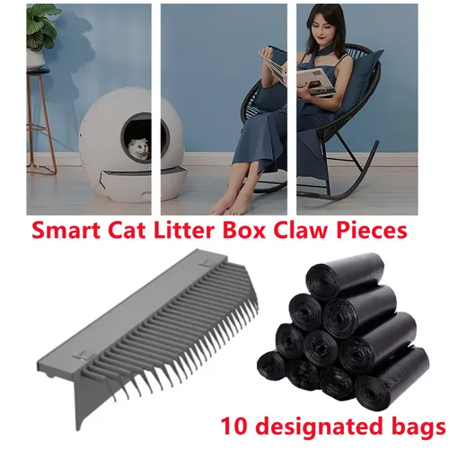 Smart Deodorant Katze Wc Klaue Stücke Bezeichnet Müll Taschen Automatische Katzenstreu Box Zubehör