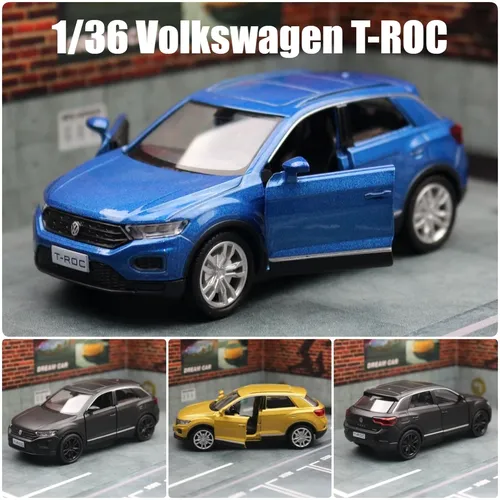 1/36 Volkswagen T-Roc Spielzeug auto Modell 5 ''rmz Stadt Druckguss Legierung Sport Geländewagen