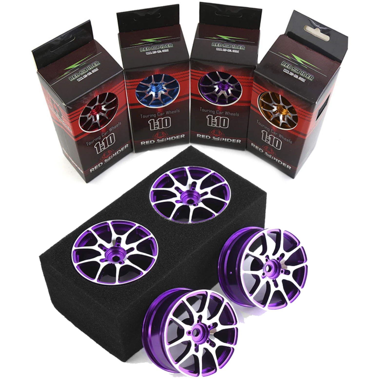 4pcs 1/10 rc On-Road-Drift-Rennwagen 52mm Metall felgen nabe r105 für tamiya tt01 xv02 kyosho hsp hpi sakura traxxas fw06