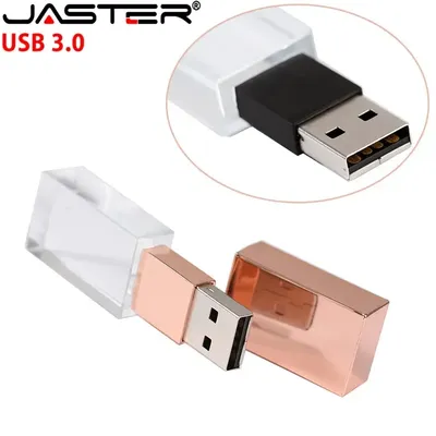 JASTER Crystal USB 3.0 Flash Starter USB-Stick 4 GB 16 GB 32 GB 64 GB 128 GB USB-Stick 3D-Gravur Image