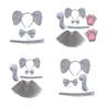 Elephant Costume Set Elephant Ears Nose Tail Bow Tie Tutu Animal Fancy Costume Kit Accessories for