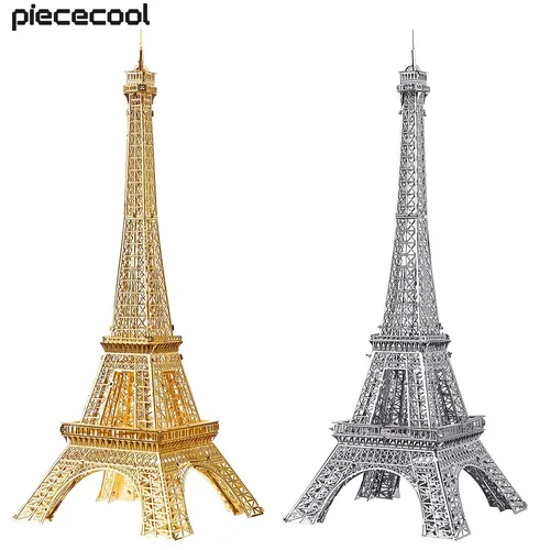 Piececool 3D Metall Puzzle Eiffelturm 5 5 in Gebäude Kits Jigsaw Modell Kit DIY Spielzeug für