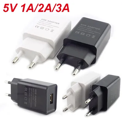 Micro USB EU Stecker AC 5V 1A 2A 3A Wand Ladegerät Universal Tragbare Reise Power Adapter Desktop Lade power Bank