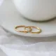 1mm dünne Edelstahl cz Inlay stapelbare Ring Ehering für Frauen Mädchen Größe 3-10