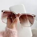 Women's Large D Decoration Sunglasses Women's Outdoor Leisure Oval Form Sun Glasses Summer Travel