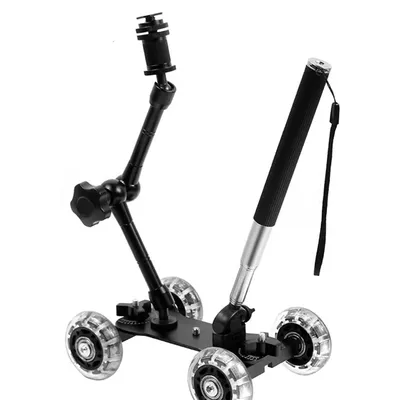 Kamera tisch Schieber egler Dolly Desktop Richtungs scheibe Schießen Auto Mini Video Auto Stabilisator für Sony Nikon Canon DSLR Kamera