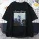 Slowdive T Hemd für Frau Oversize T-shirts Frauen Casual Harajuku T-shirt Vintage Kurzarm Kleidung