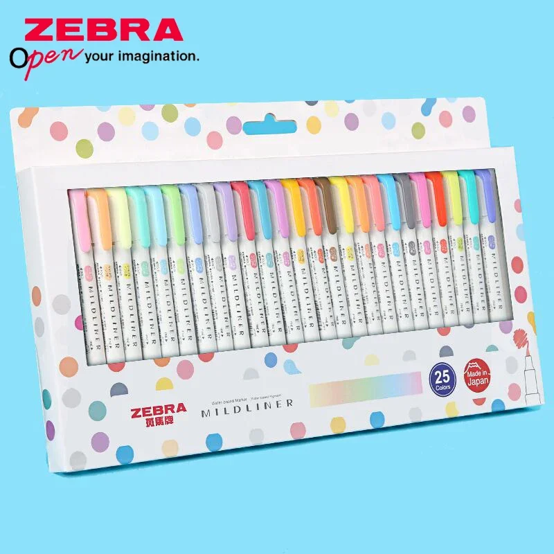 Zebra Mild liner Text marker wkt7 Doppelkopf-Markierung stift Set Hand Konto Haken Linie Stift Schule Kunst liefert Briefpapier Image