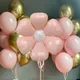 Rosa Gänseblümchen folien ballon mit baby rosa Zahlen-/Herz ballons die für alles Gute zum