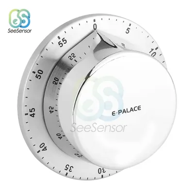 Edelstahl Küche Timer mit Magnetische Basis Mechanische Kochen Timer Wecker Countdown Kochen