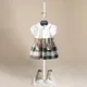 Sommer Mädchen Kleid Weiß Puppe Revers kinder Kleid kurzarm Baumwolle kinder Prinzessin Kleid Kinder