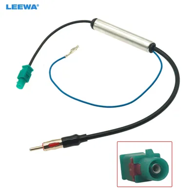 Leewa auto aftermarket funk installation männliche antenne mit verstärker adapter für